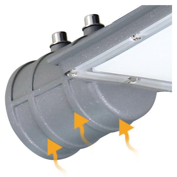 O lúmen alto integrado impermeável da luz de rua IP65 100W conduziu o revérbero exterior