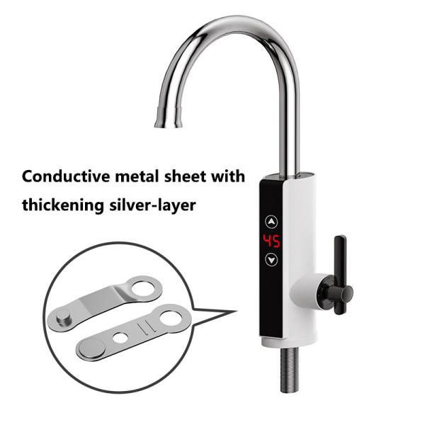 304 Stainless Steel Electric Instant Water Tap Hot Type Quick Heating Over Water Kitchen Heater Tap