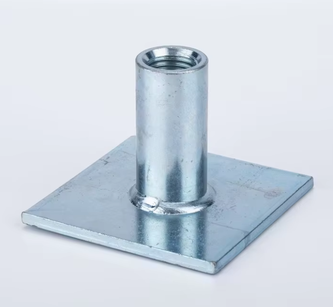 Flat Steel Anchor Carbon Steel Lifting Sockets with Plate / Bolts