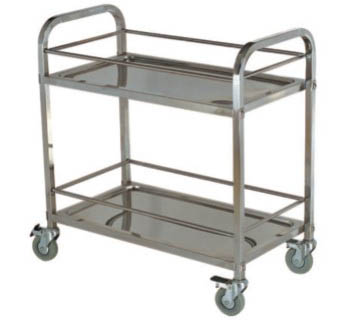 Stainless Steel Kitchen Equipment , 2 / 3 Tiers Mobile Stainless Steel Kitchen Cart