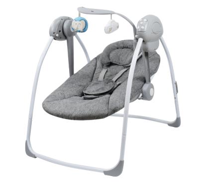 25Lbs Newborn Bouncer Swing 3 Speed Infant Rocker Swing Gray