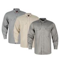 Cotton Flame-Resistant Fabric Shirt Fireproof Arc-Resistant Shirt  American Style Flame-Resistant Workwear