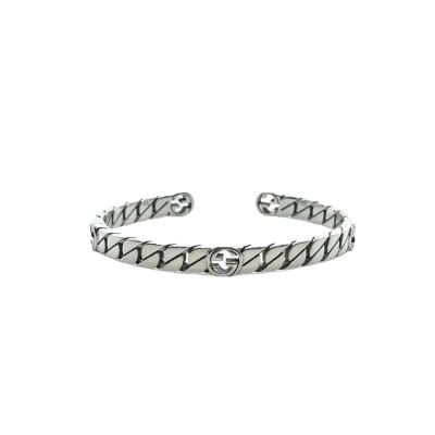 6mm Width 925 Silver Bangles Classic Vintage Style For Everyday Wear