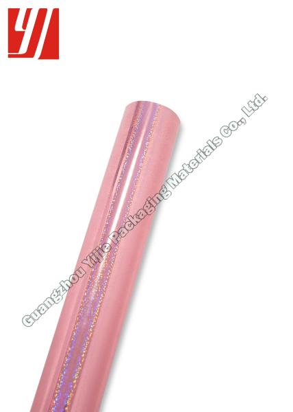 Folha holográfica de transferência do OEM do ponto cor-de-rosa 120m do laser