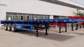 Heavy-Duty Fatbed Semi Trailer For Stable And Efficient Transportation Of Oversized Loads