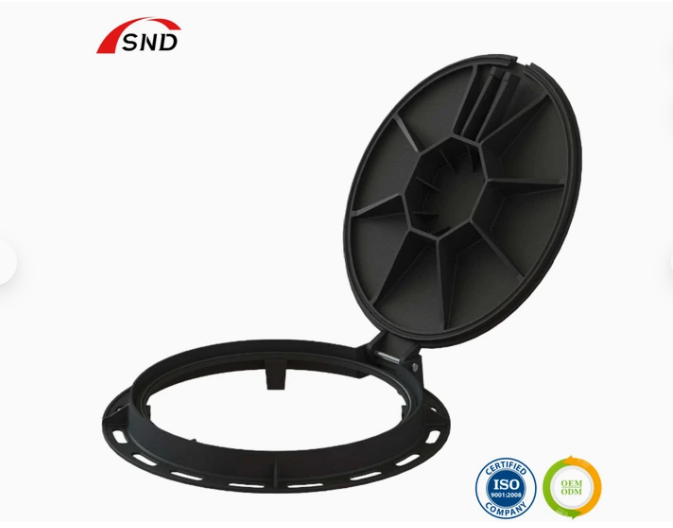 Round Ductile Iron Manhole Cover D400 EN124‑2 Heavy Duty With Lock Frame For Roadway