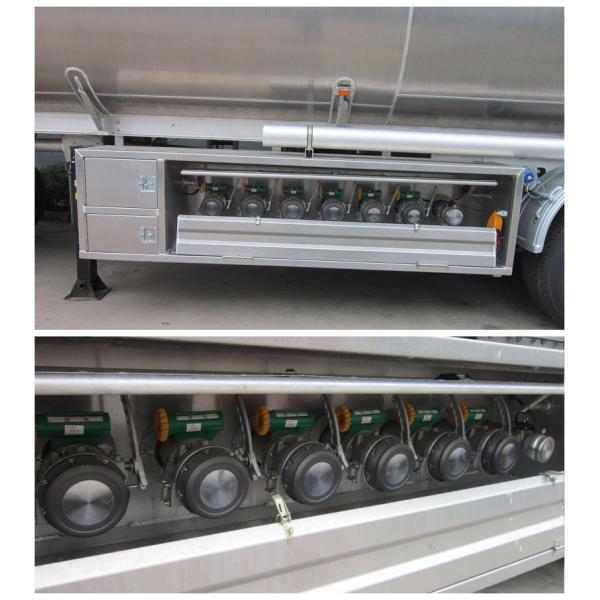 Большой трейлер перехода танка пальмового масла тележки доставки топлива 45 000 литров 35 тонн