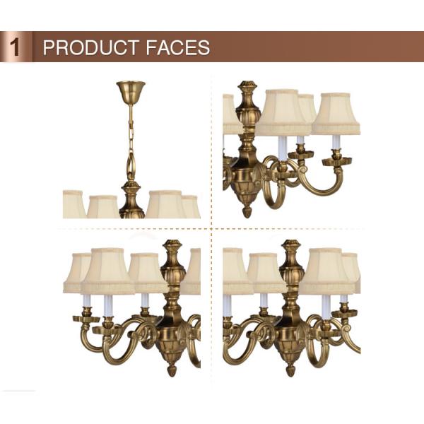 Victorian brass chandelier Lighting Fixtures 6 Lights (WH-PC-24)