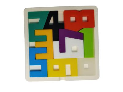 Intelligence Silicone Children Puzzle Baby Math Graphics Toy 230Gram With Size Is 15*15*3 cm And Weight Is 230 Gram