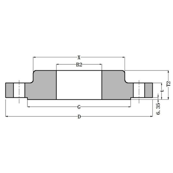 ASTM A105 Carbon Steel Slip On Flanges Raised Face Class 900 For Industrial Projects