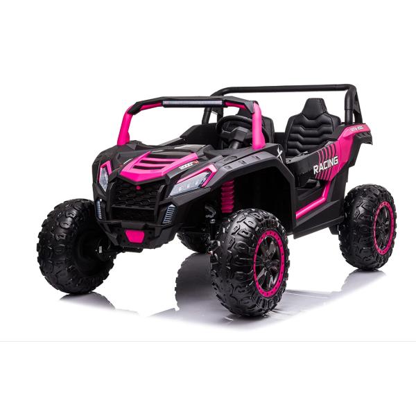 555*2 Мотор Белый 24В Дети ездят на машине 2022 Перезаряжаемый электрический UTV с двумя местами