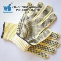 A fibra de Aramid cortou luvas resistentes do trabalho nivela 5 revestidos com os pontos do PVC