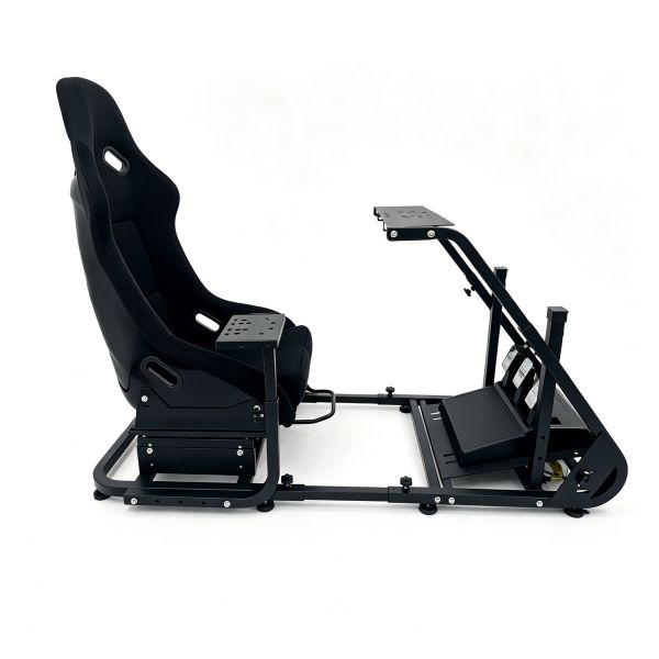 Custom Heavy Duty Aluminium Sim Racing Cockpit Rig Adjustable For Logitech Thrustmaster