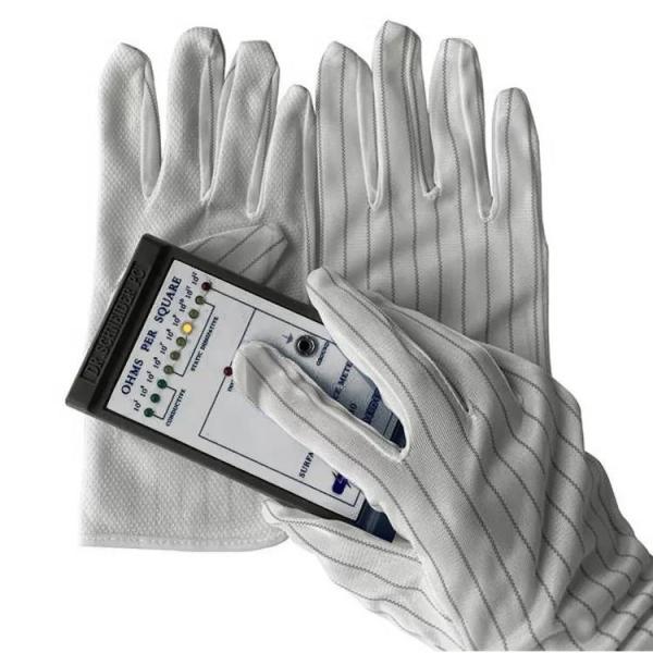 PU Coated ESD Safety Gloves Black Grey Colors Breathable Work Gloves