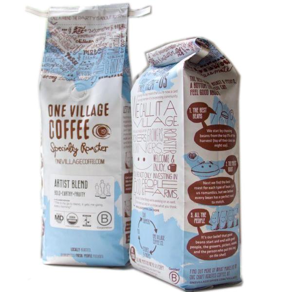 Resealable Snack Stand up Zipper Pouch aluminum foil coffee bag for coffe packaging