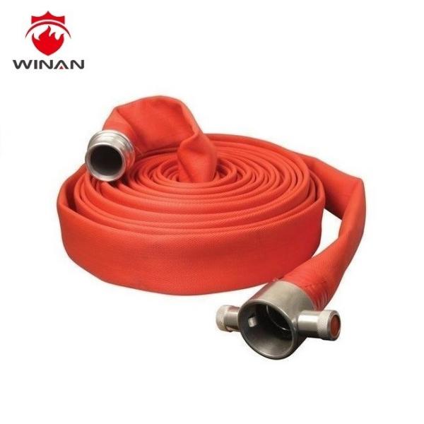 1 1/2 X 50' Double Jacket Fire Hose Alum NH Couplings EPDM Rubber Linner