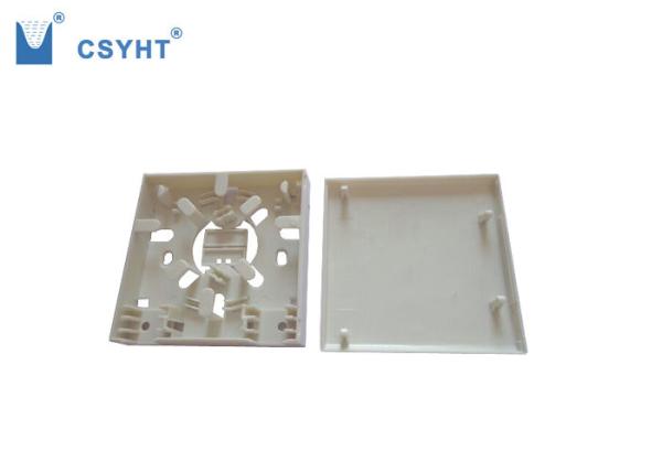 material plástico de soquete de parede de 2 portos para fixado na parede no projeto de FTTH