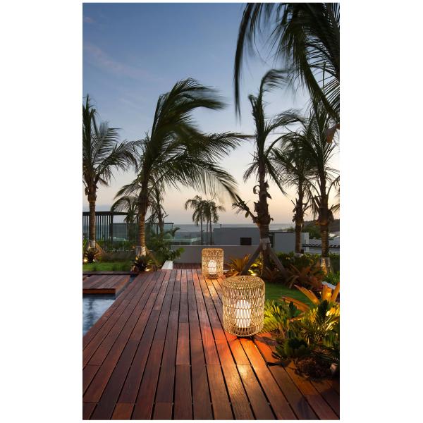 Outdoor Lawn Rattan Garden Lanterns Ip44 Water Resistant For Hotel