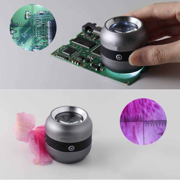 Optical Instrument 10X Screen Magnifier Identification Cylinder Detection Glass