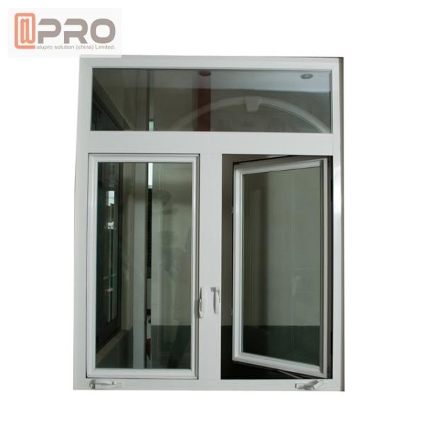 Horizontal Aluminium Frame Casement Window , Double Panel French Casement Windows aluminum casement window price