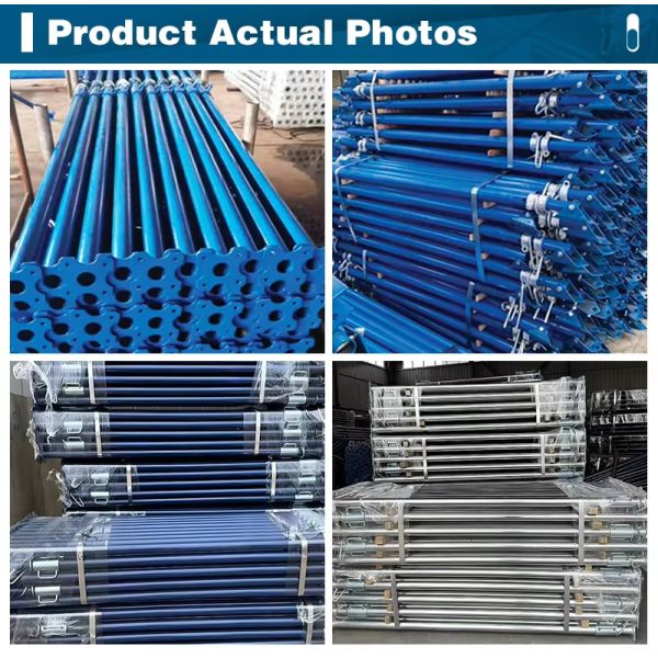 Heavy-Duty Steel Scaffolding Pillar with 800kg Load Capacity, Corrosion-Resistant and 3-5m Height Adjustable for Construction Support