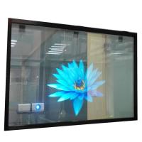 luz do dia 100um holográfico de vidro do filme da projeção traseira da propaganda 3D transparente