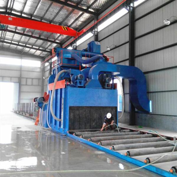 Engineering Machinery Abrasive Blasting Machine , Steel Plate Cleaning Machine