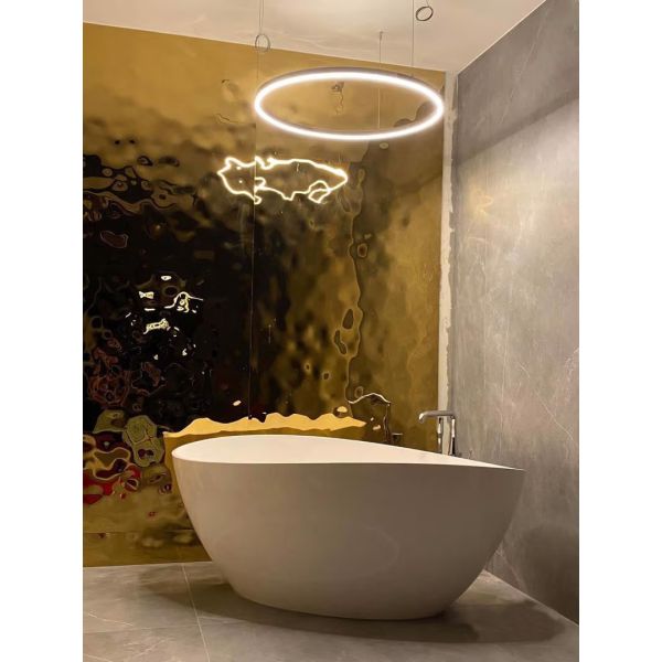 OEM Water Ripple Stainless Steel Sheet For Activity Room Commercial Space Decoration