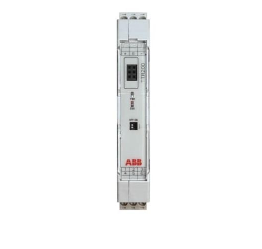 ABB TTR200E1HBFCSEMGHAM5 圧縮空気と通常開いている出力機能のためのレールマウント温度伝達器