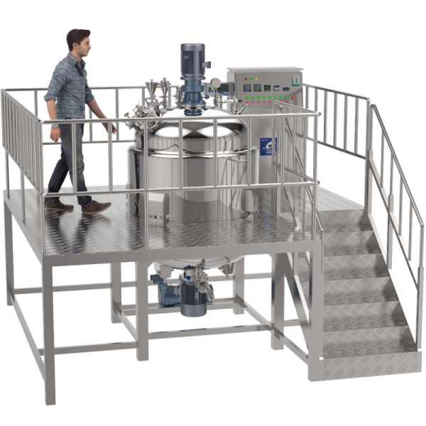 Stainless Steel Agitator Mixer Stirrer Homogenizer Blender Liquid Detergent Mixing Tank Chemicals High Shear Homogenizer