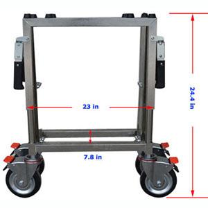 Carbon Steel Funeral Stretcher Truck Church Truck Casket Stand Trolley Cart Fordable Mortuary Supply Fordable Coffin