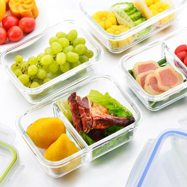Escape o recipiente de alimento do vidro de Borosilicate da prova 1000ml 0.8mm