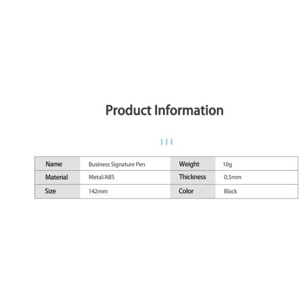 Plástico de examen de los estudiantes Pluma de fuente Colorida de 0,5 mm de publicidad de negocios Pluma neutral