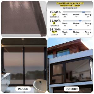 Static Building One-Way Mirror Window Tint UV Sun Blocking and Waterproof