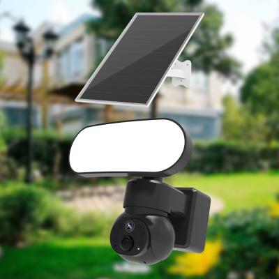6W Solar Floodlight Camera 3MP 1000Lumen Solar Light 4G Cellular Solar Security Camera