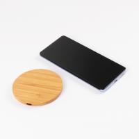 Matériel sans fil multifonctionnel de bambou du chargeur 15w de formes de circulaire