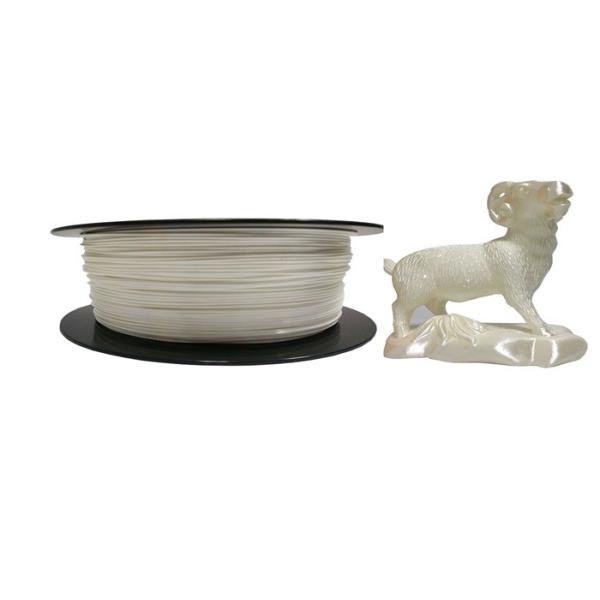 1.75mm 2.2lb 1kg PLA Silk White 3D Printing Plastic Silk Filament For Filament Extruder