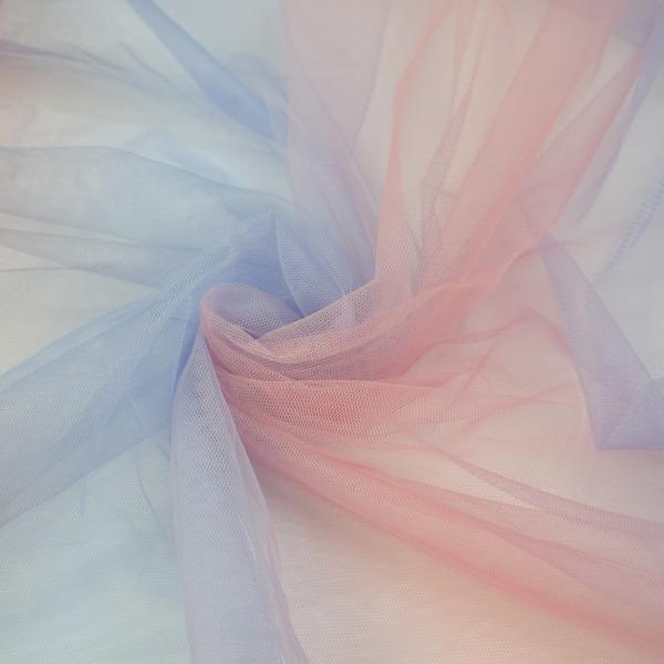 Textile Hand Sewn Pleated Embossed Lace Layered Tulle Fabric