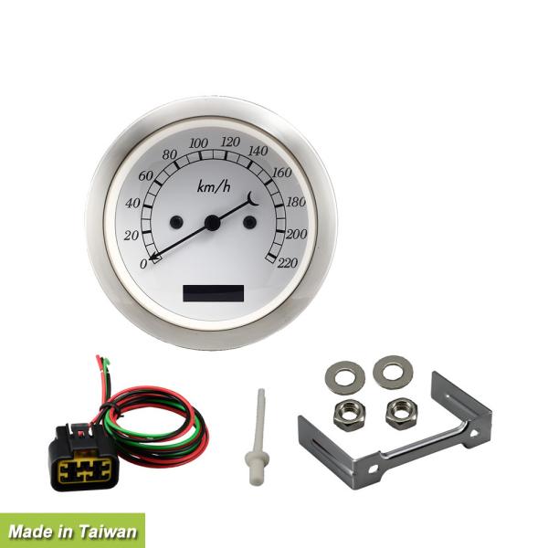 instrumento grosso Marine Dash Gauges do iate da cara preta da C.C. 2V de 15mm