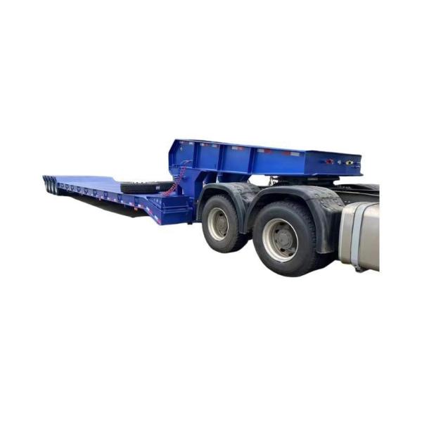 AND9408TDP Van-type Low Loader Transport Heavy Duty Equipment Extendable Lowboy Trailer