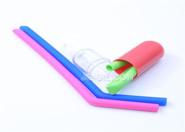 No Oxidation Straight Food Grade Silicone Straws Easy Use Dishwasher Safe