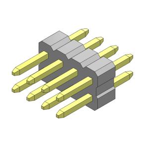 2*3PIN к строки соединителя 1.00mm заголовка Pin 2*40PIN типу женской двойной прямому