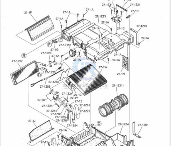 Evaporador de YN20M00107S020 Kobelco para a máquina escavadora Parts de Sk200-8 Sk210-8
