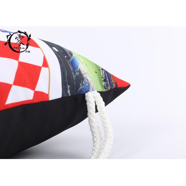 Hrvatska Rope Athletic Printed Drawstring Backpack Promotional Sport Gym