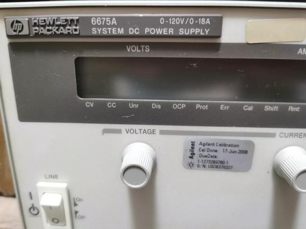 DC HP Agilent Programmable Power Supply 6675A 120 V / 18 A 2 KW