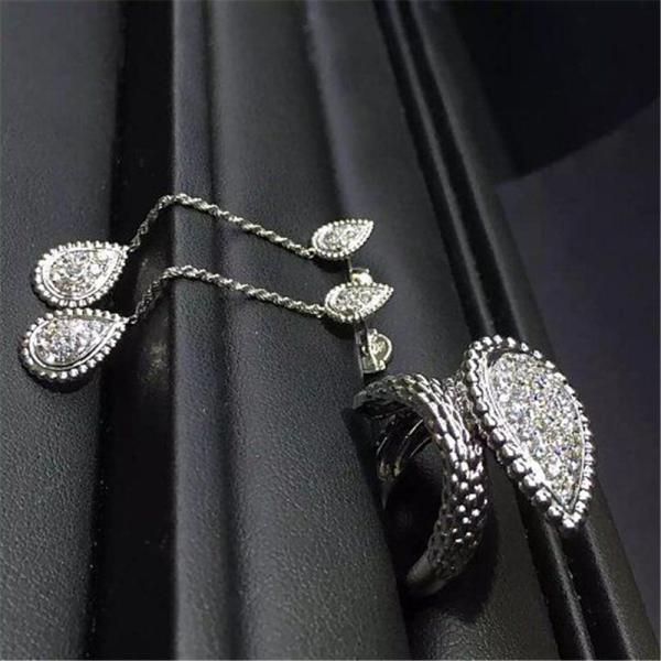 Jewelry factory in Shenzhen, China Bn Diamond Earrings 18k white gold yellow gold rose gold Diamond Earrings