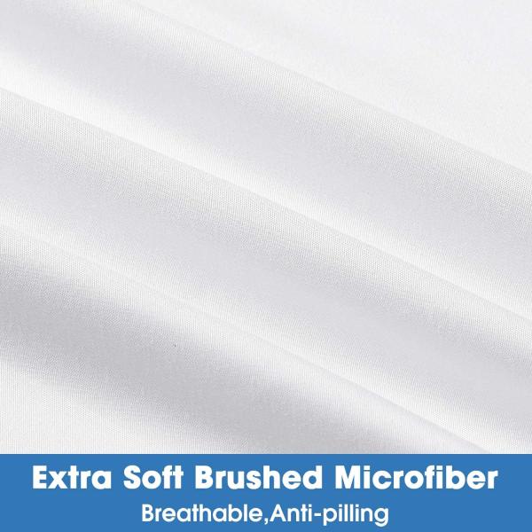 Solid Soft Brushed Microfiber Luxury Embroidery Sheet Set 3/4pcs Customized