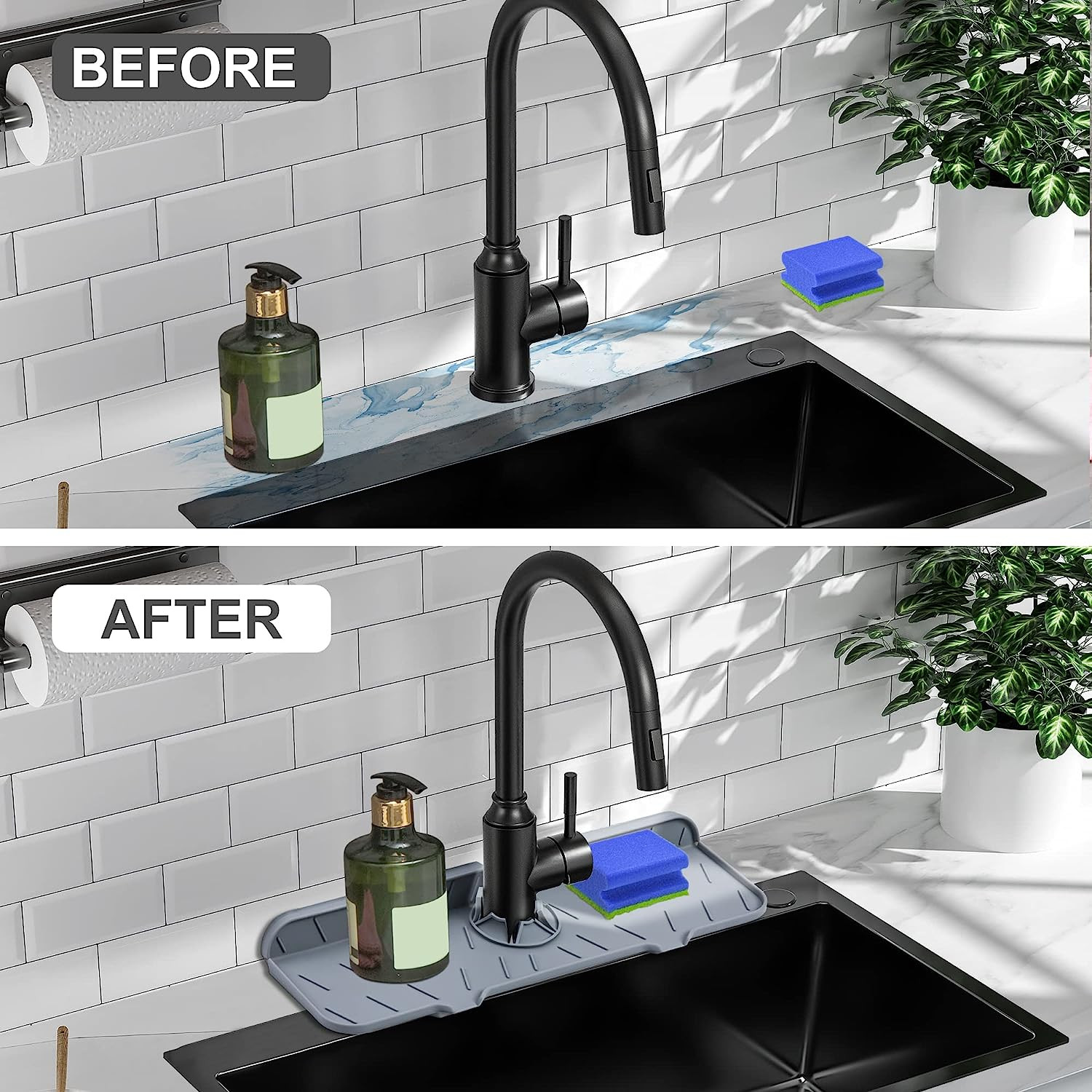 Практически течебезопасная циновка выплеска Faucet силикона предохранителя кухни безвредная