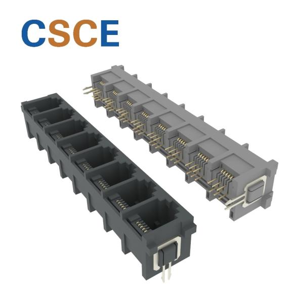 8 Ports Female RJ11 Modular Connector 6 Pin 6 Contact For Telephone Device