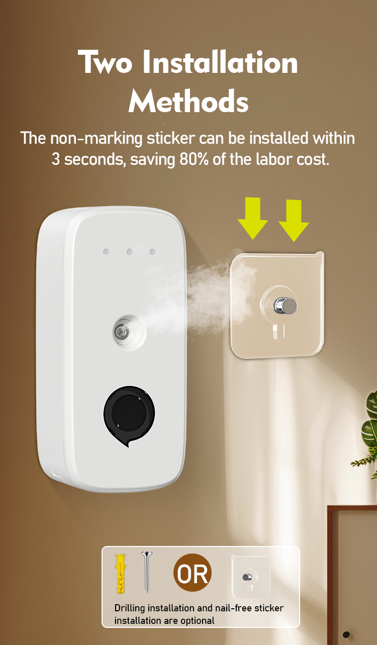 Automatic Wall-Mounted Ultrasonic Aroma Diffuser 200 Pcs MOQ